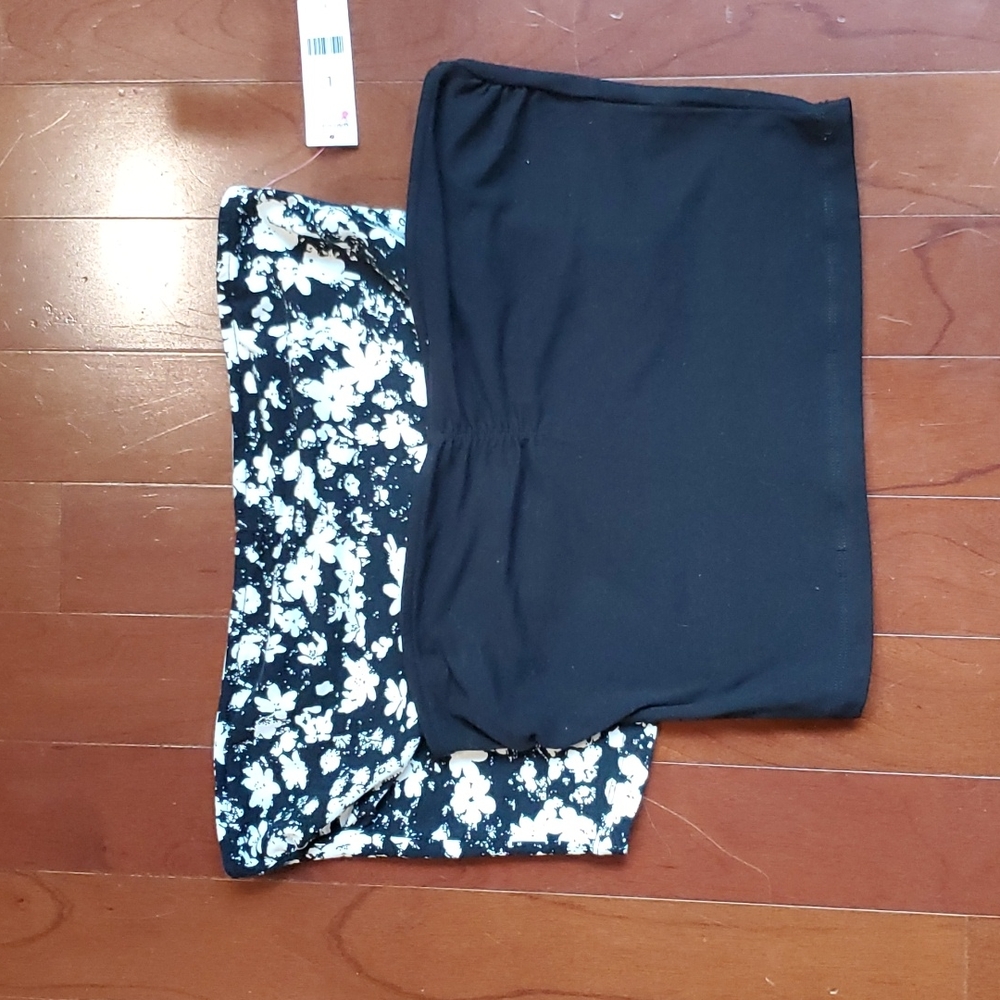 Garage cropped tube tops (set of 2)